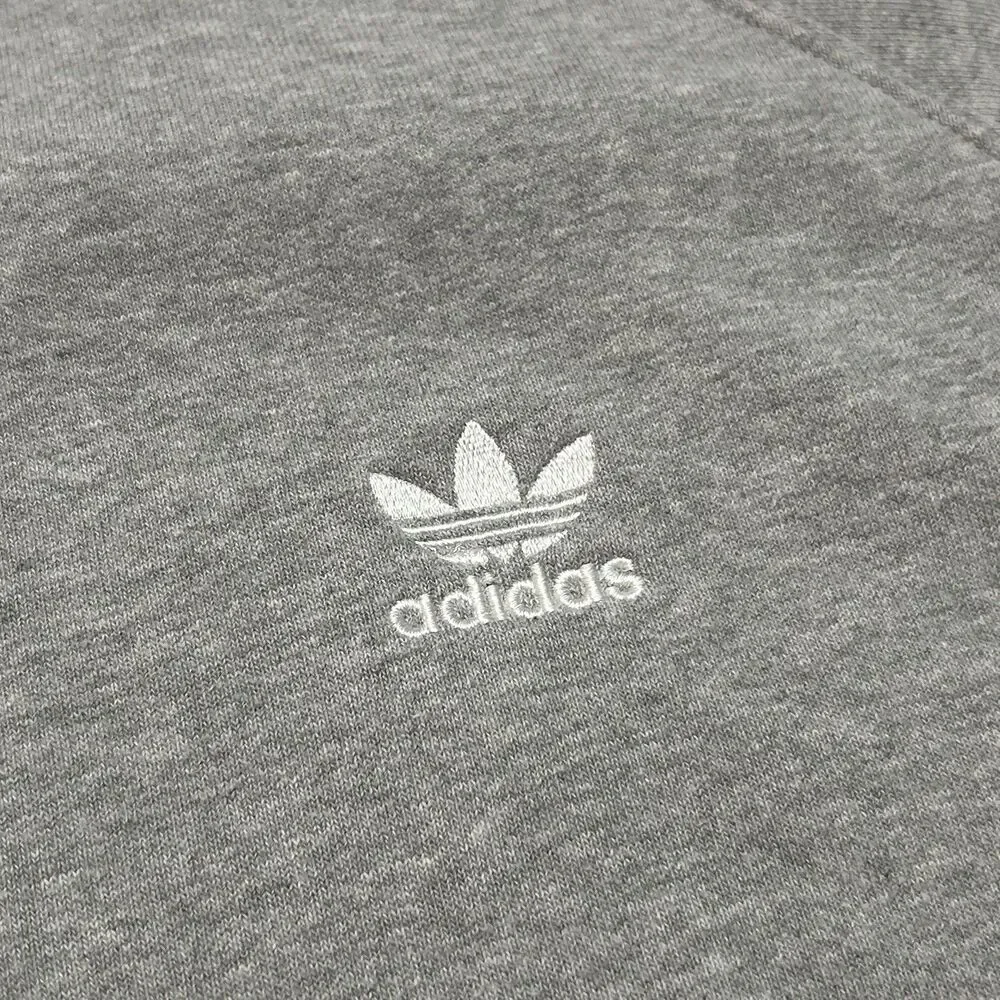 Adidas Originals Trefoil Essentials Crew Sweater XL Gray Heather Fleece IM4537